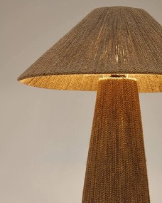 Stolná lampa nere 46 cm prírodná MUZZA