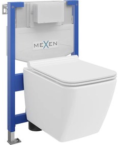 Mexen Fenix XS-F, podomietkový modul a závesné WC Vega so sedátkom s pomalým dopadom, biela, 68030654000