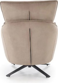 Otočné čalúnené kreslo SCAMPI cappuccino