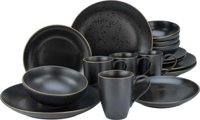 XXXLutz KOMBINOVANÝ SERVIS Industrial Gold Black 16-dielne Creatable - Online Only bytové doplnky - 007768036401