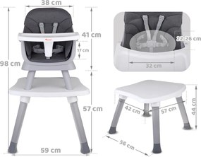 JOKOMISIADA Multifunkčná detská stolička – Sada 6 v 1 pre deti ZA5664