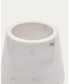 Mramorová stolová lampa slonovinová s mramorovým tienidlom (výška 27 cm) Alaro – Kave Home