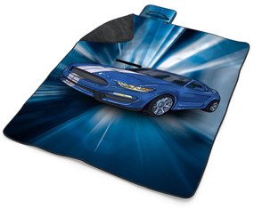 Sablio Plážová deka Mustang Modré pozadie: 200x140 cm
