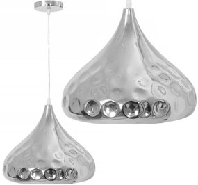 Toolight Toolight, závesná zrkadlová lampa 1xE27 APP272-1CP, strieborná, OSW-00877