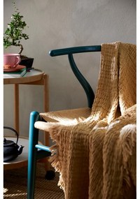 Béžový pléd na dvojlôžko 240x260 cm Reloved - JUNA