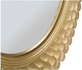 Nástenné zrkadlo v železnom ráme Mauro Ferretti Glam Lamin, ⌀ 43 cm