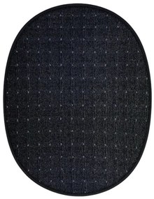 Vopi, Kusový koberec Udinese antracit ovál, 80x120, šedá, chodba / predsieň