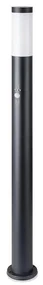 V-Tac Vonkajšia lampa so senzorom 1xE27/60W/230V IP44 110cm čierna VT0473