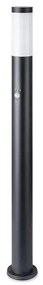 Vonkajšia lampa so senzorom 1xE27/60W/230V IP44 110cm čierna