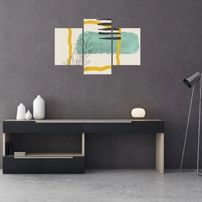 Obraz - Abstraktné listy N⁰2 (90x60 cm)