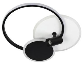 LED Stmievateľné svietidlo LED/65W/230V 3000-6500K biela/čierna + diaľkové ovládanie