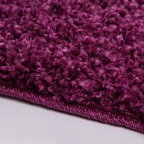 Nádherny fialový koberec Shaggy