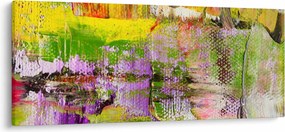 Obraz abstrakcie - maľba (120x50 cm)