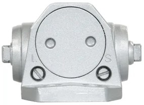 Dverný zatvárač RZ.804 - s aretáciou, strieborná