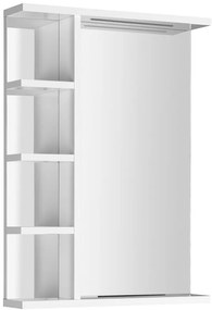 Aqualine Aqualine, KORIN STRIP zrkadlo s LED osvetlením a poličkami 52x70x12cm, KO355S