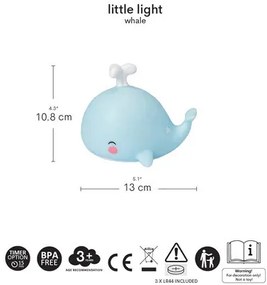 A Little Lovely Company - malé nočné svetlo – veľryba