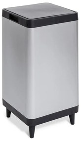 Dotykový plastový odpadkový kôš v striebornej farbe 80 l Berlino – DEA HOME