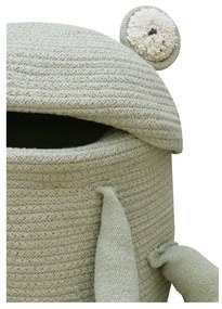 Svetlozelený látkový detský kôš na hračky ø 23x35 cm Fred the Frog – Lorena Canals