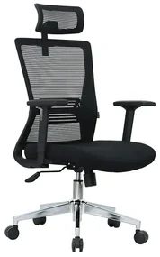 Kancelárska ergonomická stolička Neoseat JENNY — čierna, nosnosť 150 kg