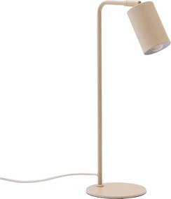 Béžová kovová stolová lampa (výška 49 cm) Manie – Kave Home