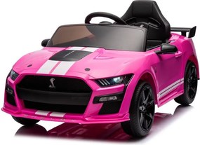 LEAN CARS Ford Mustang GT500 Shelby Ružová batéria vozidla