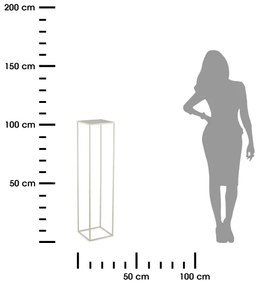 Stojan na kvety 100x24 cm krémová