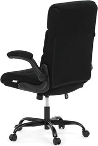 KA-K3104 BK, Komfortné kancelárske kreslo, čierna látka, čierny plast