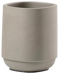 Béžový betónový téglik na zubné kefky Time - Zone