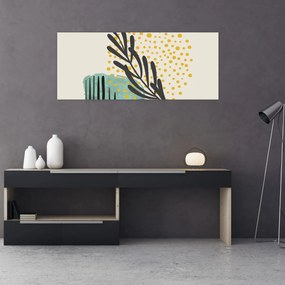 Obraz - Abstraktné listy N⁰3 (120x50 cm)