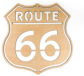 Veselá Stena Drevená nástenná dekorácia Route 66