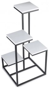 Stojan na kvety KASKADA 79x40 čierna/biela