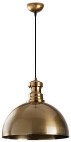 Závesné svietidlo v zlatej farbe s kovovým tienidlom ø 40 cm Vamp – Opviq lights
