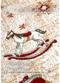 Červený koberec s vianočným motívom s prímesou bavlny 50x80 cm Toy's Delight Red Christmas – Villeroy&amp;Boch