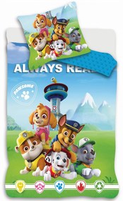 DETSKÉ BAVLNENÉ OBLIEČKY PAW PATROL 100X135 CM, 1KS 40X60 CM VZOROVANÉ