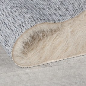 Krémová syntetická kožušina 160x230 cm Waffle Faux Fur – Flair Rugs