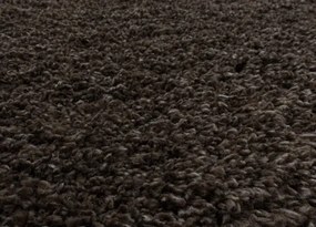 Koberce Breno Kusový koberec FLUFFY kruh 3500 Brown, hnedá,120 x 120 cm
