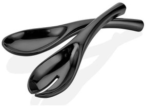 KULSAN MELAMÍNOVÁ LYŽICA+VIDLIČKA 24CM SADA 2 KS ČIERNA