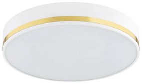 Argon 6138 - Stropné svietidlo AMORE 3xE27/15W/230V pr. 45 cm biela/zlatá AR6138