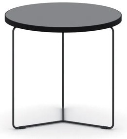 Okrúhly konferenčný stôl TENDER, priemer 50 cm, grafit