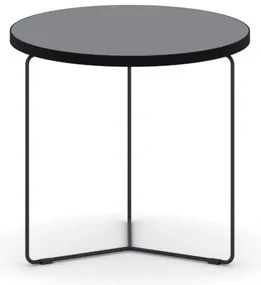 Okrúhly konferenčný stôl TENDER, priemer 50 cm, grafit