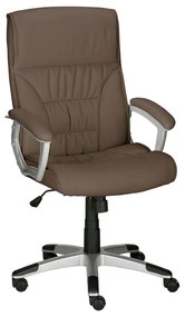 Hnedá kancelárska stolička z imitácie kože Flori – Støraa