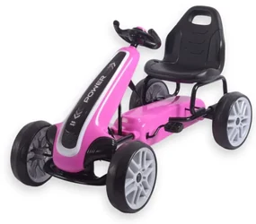 Šlapacia motokára POWER ružová