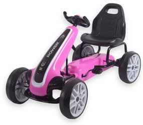 Šlapacia motokára POWER ružová