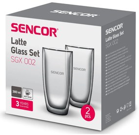 Sencor SGX 002 termo poháre na latté 380 ml, 2 ks
