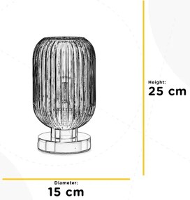 ONLI - Stolná lampa DOROTY 1xE27/22W/230V modrá/zlatá