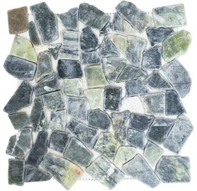 Mozaika z prírodného kameňa CIOT 407 zelená mix 30,5 x 32,5 cm