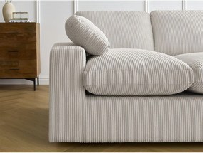 Béžová menčestrová rohová pohovka Belair – Bobochic Paris