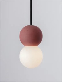 LED červený dizajnový luster Zero 8