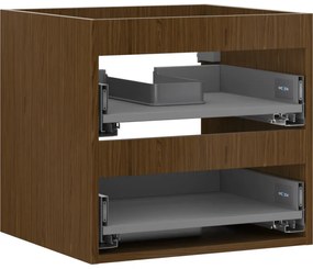 Mexen Box-A, závesná skrinka 50 cm, 2 zásuvky, orech, 91AX0-0500-470-2-86