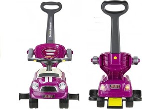 LEAN CARS Push Ride s vodiacim kupé fialová